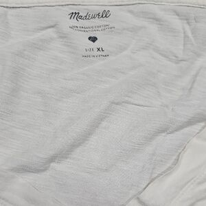 Madewell White Crewneck Tee